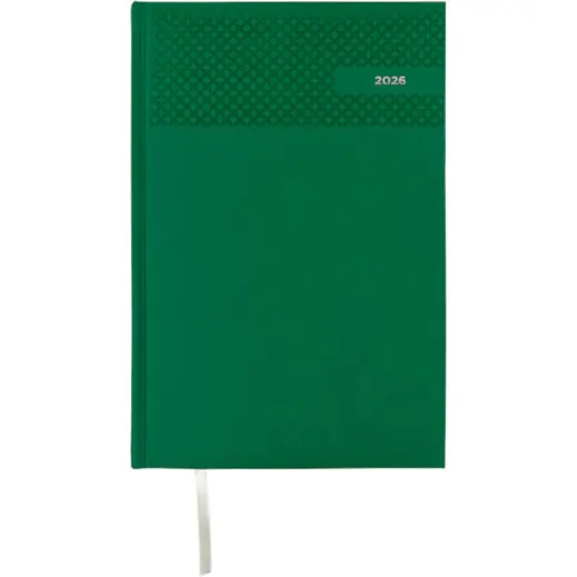2026 Velvet Touch Diamond A4 Diary Green Front
